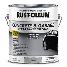 Rust-oleum 380895 Concrete And Garage Clear Finish Uv Resistant Topcoat 1 Count