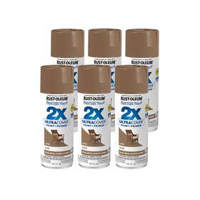 Rust-oleum 383203 12 Ounce Pack Of 6 Gloss Latte Spray Paint For Interior Exterior Surfaces