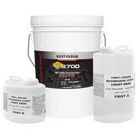 Rust-oleum 388956 Rust-oleum Epoxy Coating High Gloss Finish Light Gray Solvent Base
