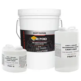 388956 Rust-oleum Epoxy Coating High Gloss Finish Light Gray Solvent Base