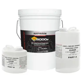 388964 Rust-oleum Epoxy Coating Flat Finish Clear Solvent Base