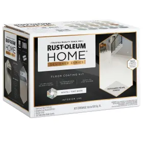 391503 Rust-oleum Home Designer Series Floor Coating Kit High Gloss White