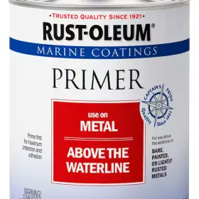 396963 Rust-oleum Marine Paint Coatings Primer For Metal Above Waterline White 1 Qt