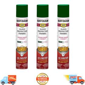 Rust-oleum 398661 Rust-oleum Stops Turbo Hunter Green Spray Paint Gloss Enamel 24 Oz 3 Pack