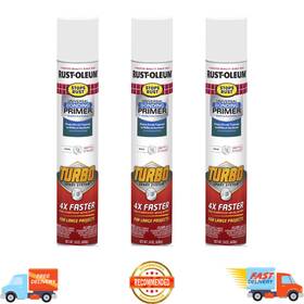 Rust-oleum 398663 White Rust-oleum Stops Turbo Universal Bonding Primer Spray Paint 3 Pack