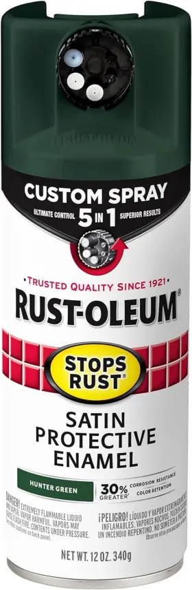 376874 Rust-oleum 445002994996 Stops Custom Spray 5-in-1 Paint 12 Oz Satin