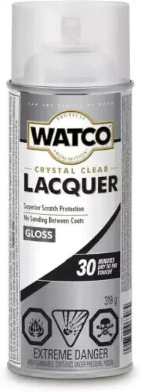 63081 Rust-oleum 445011783710 Watco Lacquer Finish 11.25 Oz Spray - Pack Of 1 Clear Gloss