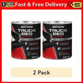 Coating-342668 Rust-oleum 445018280212 2 Pack Black Automotive Truck Bed Quart