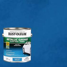 Rust-oleum 445018576544 1 Gal. Metallic Cobalt Blue Concrete Floor Interior/exterior Paint And Primer 2