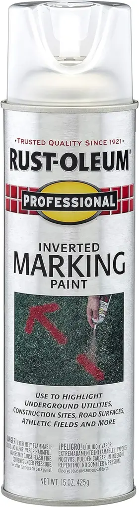 2596838 Rust-oleum 445018857896 Professional Inverted Marking Spray Paint 15 Oz Clear