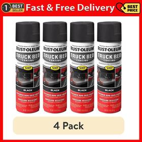 Rust-oleum 445043756744 4 Pack Black Rust-oleum Automotive Truck Bed Coating Spray Paint