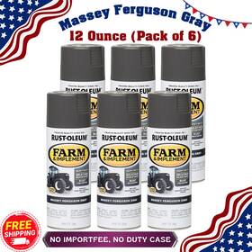Rust-oleum 5013253097 Rust-oleum 280133-6pk Farm And Implement Spray 12oz Massey Ferguson Gray 6pk