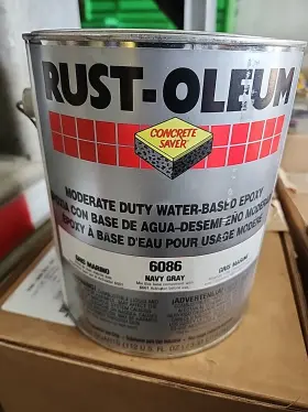 6086408 Rust-oleum Rustoleum Navy Gray Water Based Epoxy