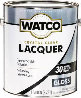 Rust-oleum 63031s Watco 63031 Lacquer Clear Wood Finish Gallon Gloss
