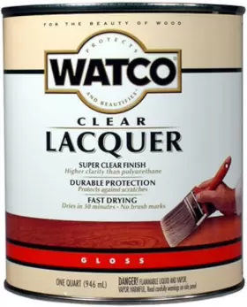 63041 Rust-oleum Watco Lacquer Clear Wood Finish Quart Gloss