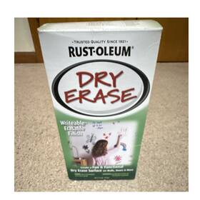 Rust-oleum 654211 Rust-oleum Dry Erase Paint Smooth Style Writeable-erasable Finish