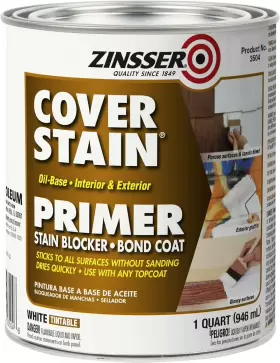 03504 Rust-oleum 689789234082 Zinsser Cover Stain Interior/exterior Oil Primer Sealer 1-quart White