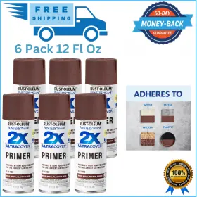 249086-6 Rust-oleum 705353578878 Painters Touch 2x Ultra Cover Flat Red Primer 72 Fl Oz Pk