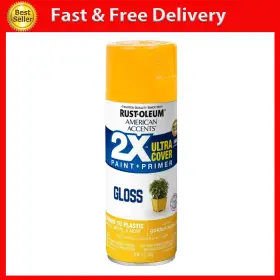 Rust-oleum 711181064247 Golden Sunset American Accents 2x Ultra Cover Gloss Spray Paint 12 O