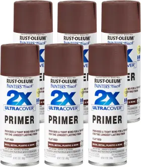 Rust-oleum 711181740769 334018-6pk Painters Touch 2x Ultra Cover Spray Primer 12 Oz Flat R