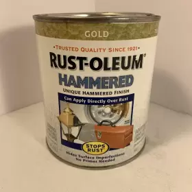 7210 Rust-oleum Hammered Metal Finish Gold 1 Quart