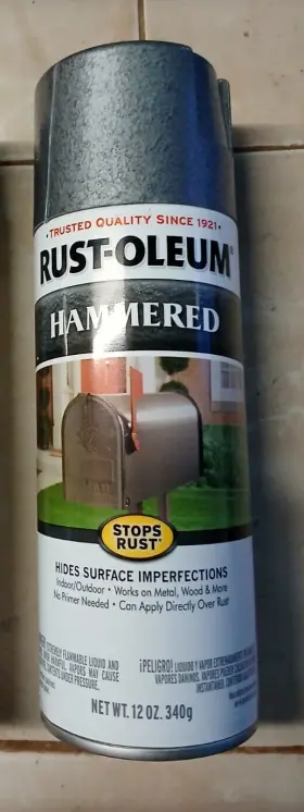 7214-830 Rust-oleum 7214830 Stops Hammered Spray Paint Gray 12-oz