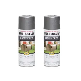 7214830a2 Rust-oleum Stops Hammered Spray Paint 12 Ounce Pack Of 2 Gray