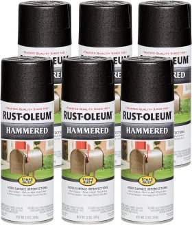 7215830-6  Rust-oleum 7215830 Hammered Black 12 Oz Pack Of 6