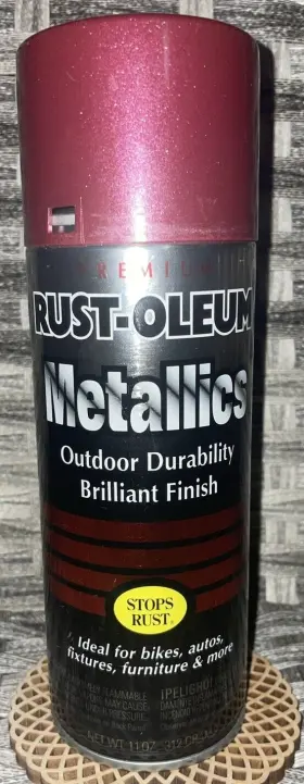 7253 Rust-oleum Premium Ruby Red Metallics Outdoor Durability Brilliant Finish 11 Oz