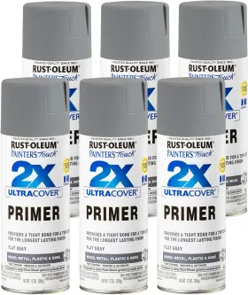 Rust-oleum 726084151239 334017-6pk Painters Touch 2x Ultra Cover Spray Primer 12 Oz Flat G