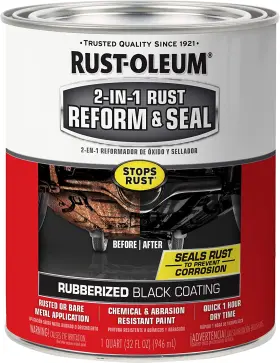 344763 Rust-oleum 726084773561 Automotive 2-in-1 Reform And Seal Quart Black 32 Fl Oz