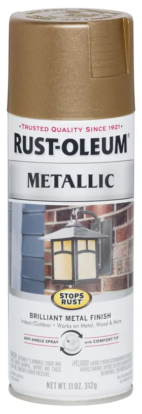 7274830s2 Rust-oleum 7274830-2pk Stops Metallic 1 Count Pack Of 2 Antique Brass