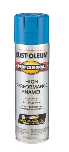 7524-838 Rust-oleum Professional Gloss Safety Blue Spray Paint 15 Oz. - Total Qty 6