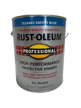 7524402 Rust-oleum Rustoleum Oil Based Paint High Performance Protective Enamel Safety Blue