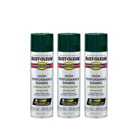 Rust-oleum 7538838a3 Professional High Performance Gloss Hunter Green Spray Paint 3 Pack