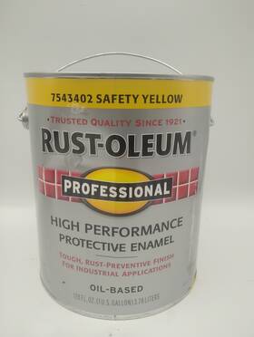 Rust-oleum 75434 1 Gallon Safety Yellow Rustoleum Professional Industrial Enamel Paint 7543-402