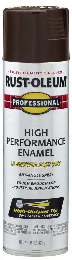 7548838 Rust-oleum Professional 15 Ounce High Performance Enamel Spray Gloss Dark Brown