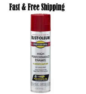 7564838 Rust-oleum Professional High Performance Enamel Spray Paint Gloss Safety Red