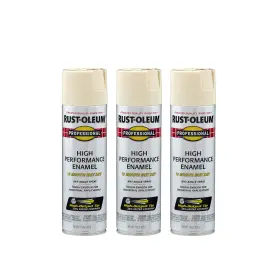 7570838a3 Rust-oleum Professional Gloss Almond Paint 15 Ounce 3 Pack Durable Enamel Spray