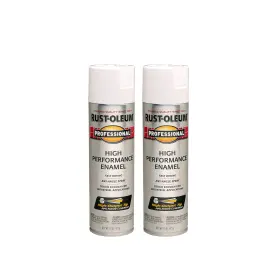 7592838a2 Rust-oleum 7592838-2pk Professional High Performance Enamel Spray Paint