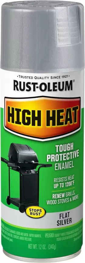 7716830 Rust-oleum High Heat Enamel Spray Paint 12 Oz Silver