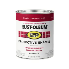 7763502 Rust-oleum Stops Indoor And Outdoor Gloss Carnival Red Oil-based Protective
