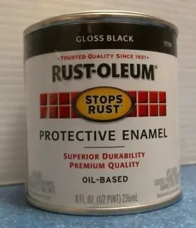 7779 Rust-oleum Oil-based Protective Enamel Gloss Black 8 Fl. Oz. Fs