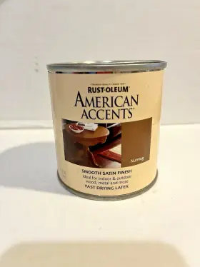7912730 Rust-oleum Nutmeg Satin Latex Paint Indoor/outdoor 8 Oz