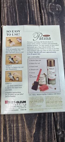 Rust-oleum 7985-955 Rust-oleum Light Patina Paint Kit American Accents Indoor Outdoor New