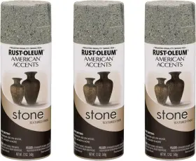 7992830a3 Rust-oleum 7992830-3pk Stone Creations Spray Paint 12 Oz Gray 3 Pack
