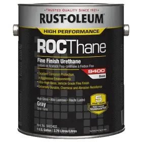 9483402 Rust-oleum 9400 System High Gloss Polyester Urethane Gray