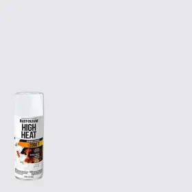 254858 Rust-oleum Automotive Paint 12 Oz. High Heat Enamel Flat White Spray