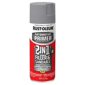 Rust-oleum Automotive 744110698558 12 Oz. Gray 2 In 1 Filler And Sandable Primer Spray 6-pack