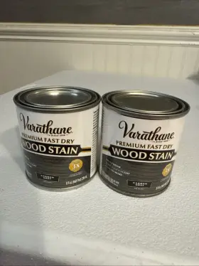 Rust-oleum Corp 020066333867 2 Varathane Carbon Gray Premium Fast Dry Wood Stain 1/2 Pt